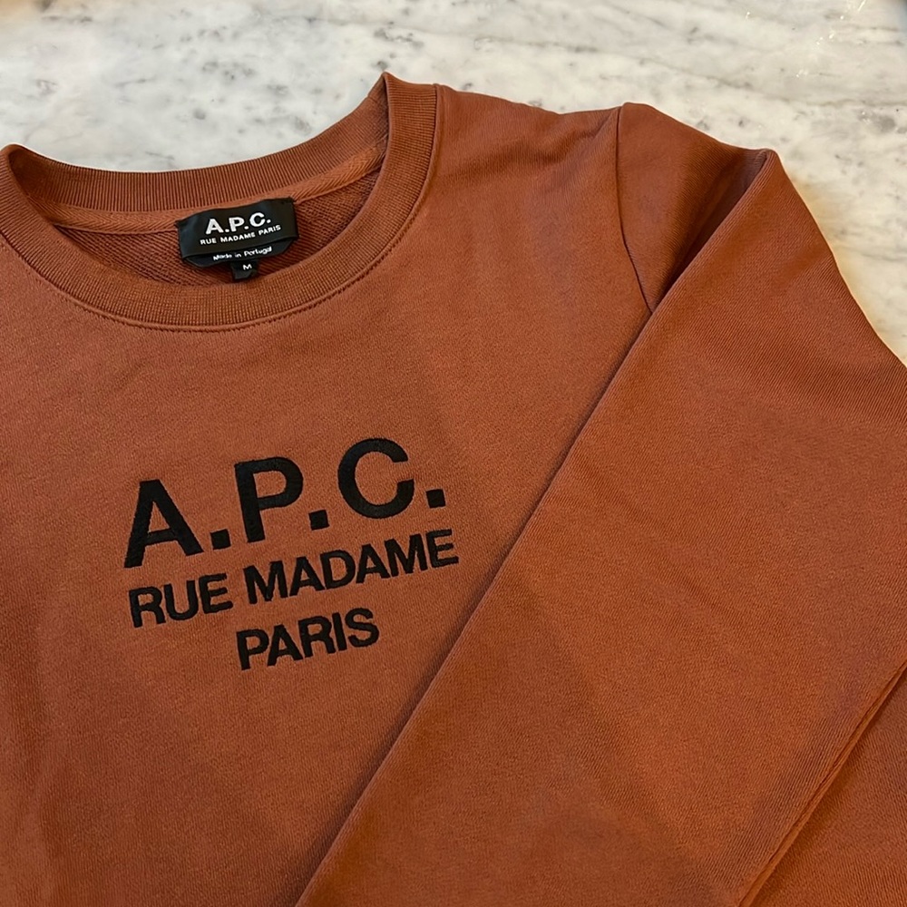 Women’s A.P.C. Crewneck Sweatshirt; Size M